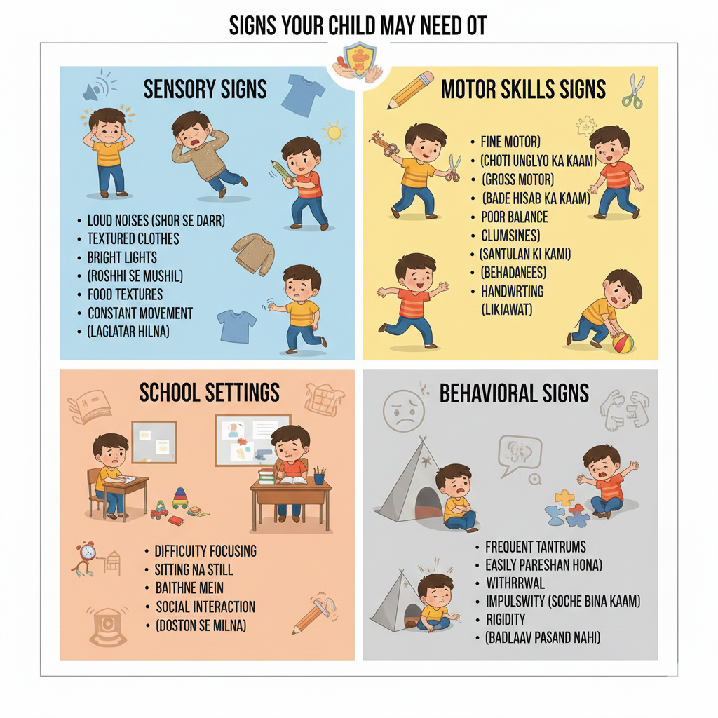 Signs your child may need occupational therapy